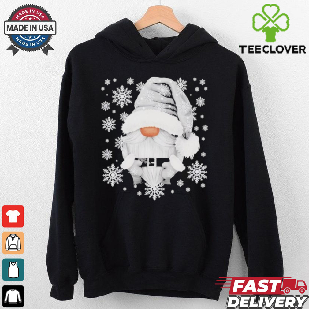 Cool Grey Santa Gnomie For Gothic And Emo With Winter Gnome Shirt Cool Grey Santa Gnomie For Gothic And Emo With Winter Gnome Shirt