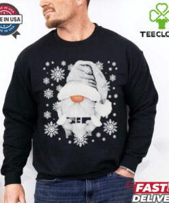 Cool Grey Santa Gnomie For Gothic And Emo With Winter Gnome Shirt