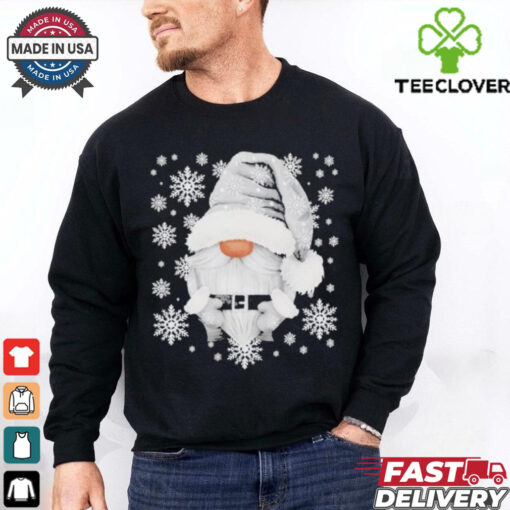 Cool Grey Santa Gnomie For Gothic And Emo With Winter Gnome Shirt