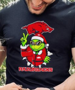 Cool Grinch Arkansas Razorbacks Christmas shirt