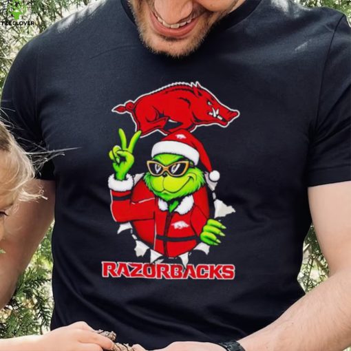 Cool Grinch Arkansas Razorbacks Christmas hoodie, sweater, longsleeve, shirt v-neck, t-shirt