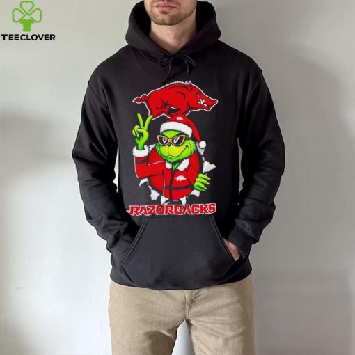 Cool Grinch Arkansas Razorbacks Christmas hoodie, sweater, longsleeve, shirt v-neck, t-shirt