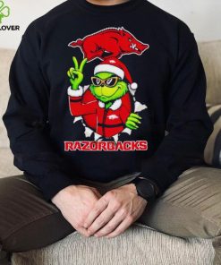 Cool Grinch Arkansas Razorbacks Christmas hoodie, sweater, longsleeve, shirt v-neck, t-shirt