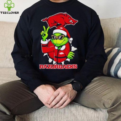 Cool Grinch Arkansas Razorbacks Christmas hoodie, sweater, longsleeve, shirt v-neck, t-shirt