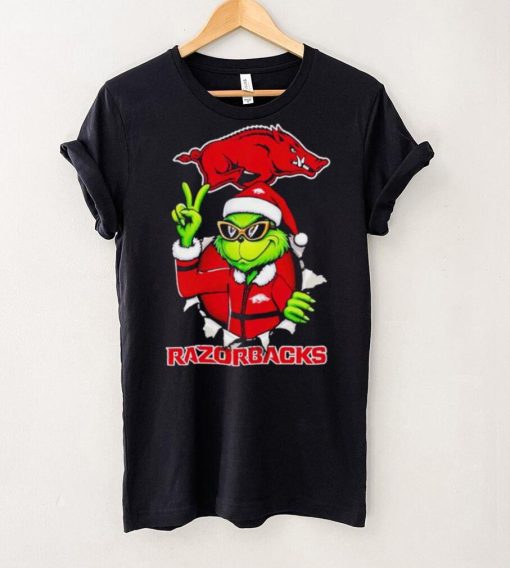 Cool Grinch Arkansas Razorbacks Christmas hoodie, sweater, longsleeve, shirt v-neck, t-shirt