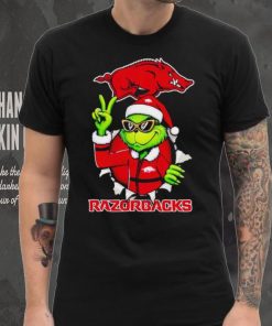 Cool Grinch Arkansas Razorbacks Christmas hoodie, sweater, longsleeve, shirt v-neck, t-shirt