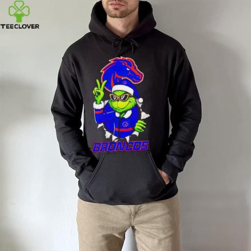 Cool Grinch Boise State Broncos Christmas hoodie, sweater, longsleeve, shirt v-neck, t-shirt