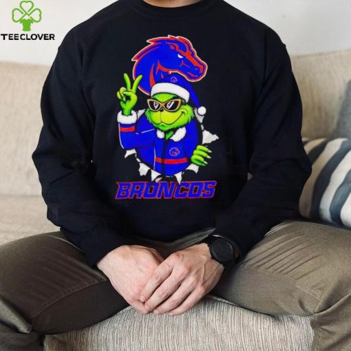 Cool Grinch Boise State Broncos Christmas hoodie, sweater, longsleeve, shirt v-neck, t-shirt