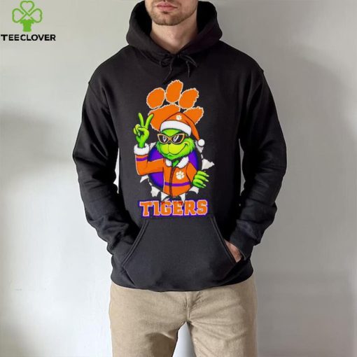 Cool Grinch Clemson Tigers Christmas hoodie, sweater, longsleeve, shirt v-neck, t-shirt