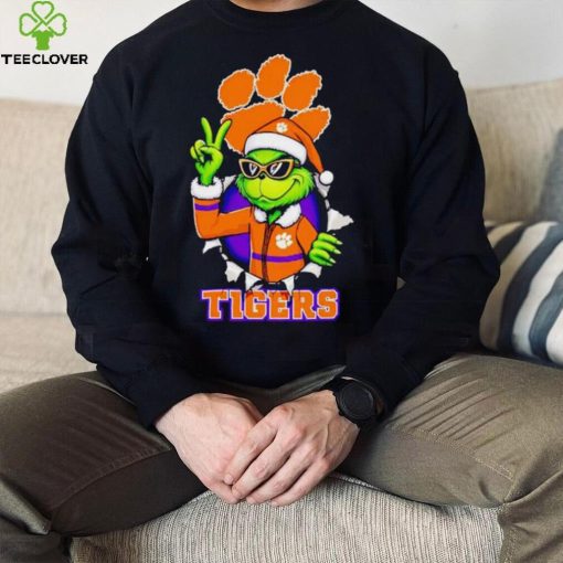 Cool Grinch Clemson Tigers Christmas hoodie, sweater, longsleeve, shirt v-neck, t-shirt