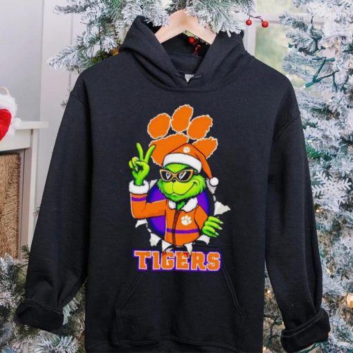 Cool Grinch Clemson Tigers Christmas hoodie, sweater, longsleeve, shirt v-neck, t-shirt