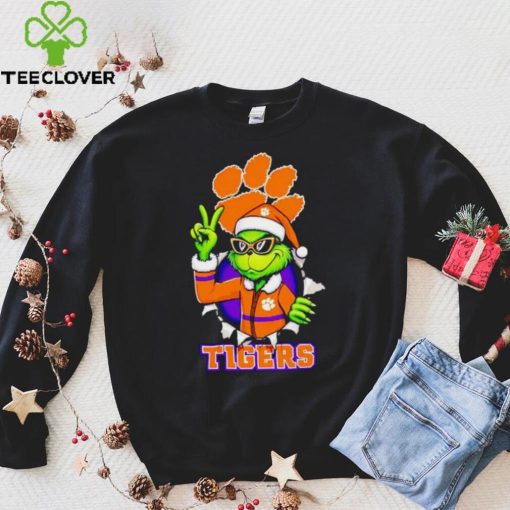 Cool Grinch Clemson Tigers Christmas hoodie, sweater, longsleeve, shirt v-neck, t-shirt