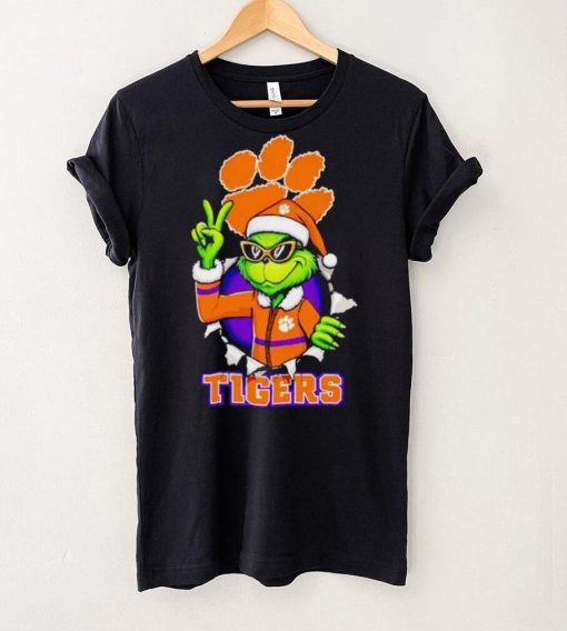 Cool Grinch Clemson Tigers Christmas hoodie, sweater, longsleeve, shirt v-neck, t-shirt