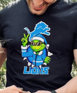 Cool Grinch Detroit Lions Christmas shirt