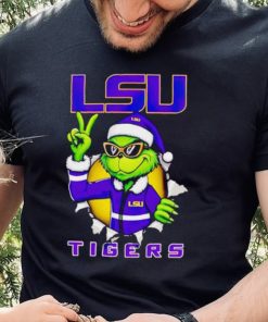 Cool Grinch LSU Tigers Christmas shirt