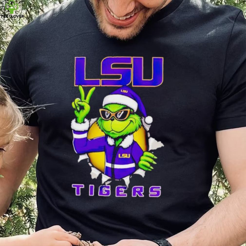 Cool Grinch LSU Tigers Christmas shirt