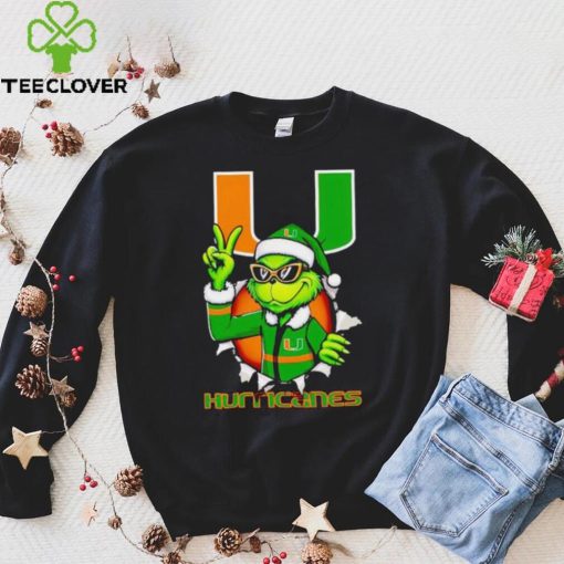 Cool Grinch Miami Hurricanes Christmas hoodie, sweater, longsleeve, shirt v-neck, t-shirt