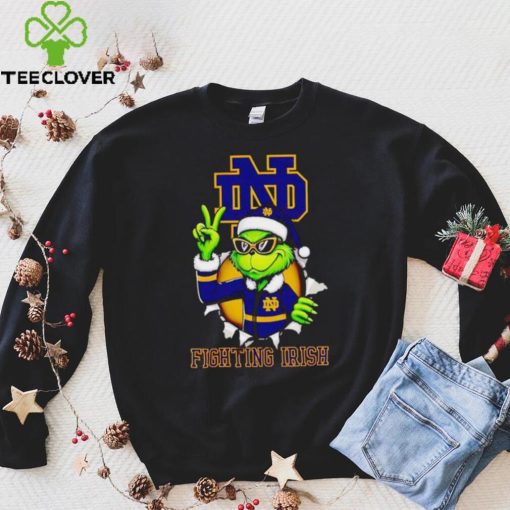 Cool Grinch Notre Dame Fighting Irish Christmas hoodie, sweater, longsleeve, shirt v-neck, t-shirt