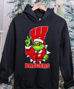 Cool Grinch Wisconsin Badgers Christmas hoodie, sweater, longsleeve, shirt v-neck, t-shirt