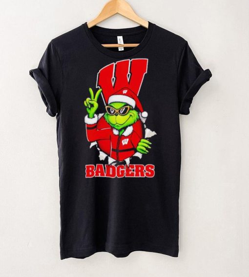 Cool Grinch Wisconsin Badgers Christmas hoodie, sweater, longsleeve, shirt v-neck, t-shirt