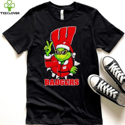 Cool Grinch Wisconsin Badgers Christmas hoodie, sweater, longsleeve, shirt v-neck, t-shirt