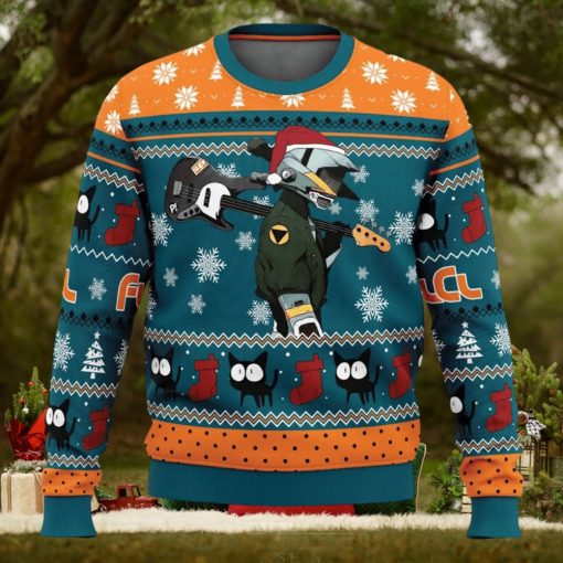 Cool Guitar Canti Fooly Cooly FLCL Ugly Christmas Sweater