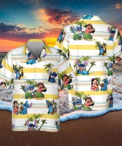 Cool Lilo And Stitch Hawaiian Shirt Island Pattern Gift For Disney Lovers