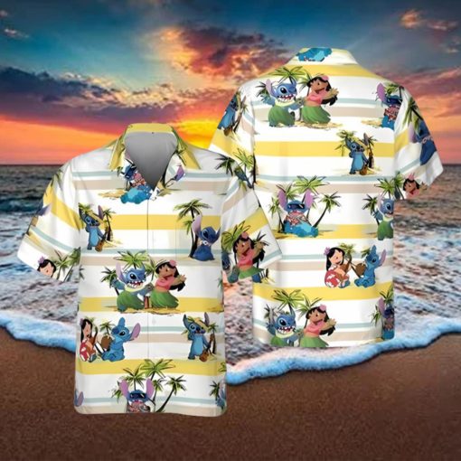 Cool Lilo And Stitch Hawaiian Shirt Island Pattern Gift For Disney Lovers