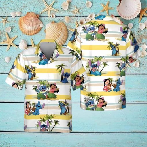 Cool Lilo And Stitch Hawaiian Shirt Island Pattern Gift For Disney Lovers