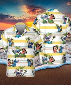 Cool Lilo And Stitch Hawaiian Shirt Unique Gift Island Pattern Gift For Disney Lovers