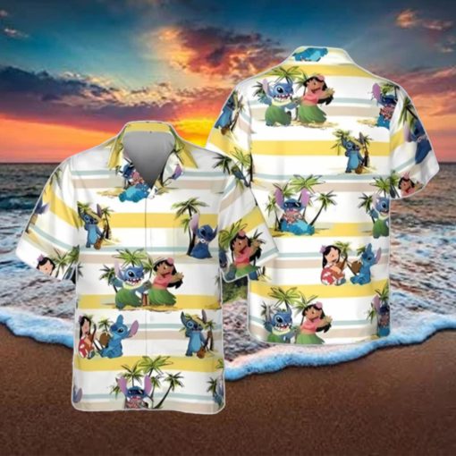 Cool Lilo And Stitch Hawaiian Shirt Unique Gift Island Pattern Gift For Disney Lovers
