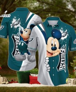 Cool Mickey Mouse Disney NFL Philadelphia Eagles NFL Hawaiian Shirt