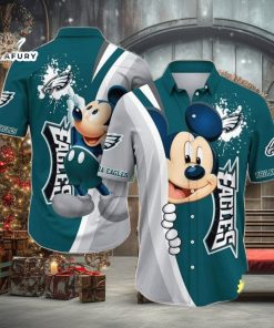 Cool Mickey Mouse Disney NFL Philadelphia Eagles NFL Hawaiian Shirt