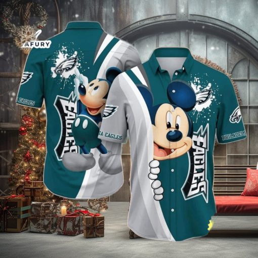 Cool Mickey Mouse Disney NFL Philadelphia Eagles NFL Hawaiian Shirt