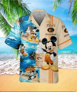 Cool Mickey Mouse Disney Tito’s Handmade Vodka Hawaiian Shirt