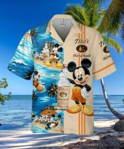 Cool Mickey Mouse Disney Tito’s Handmade Vodka Hawaiian Shirt