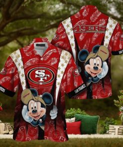 Cool Mickey Mouse NFL San Francisco 49ers Hawaiian Shirt, NFL Hawaiian Shirt