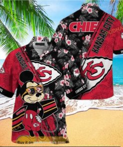 Cool Mickey NFL Kansas City Chiefs Hawaiian Shirt Beach Lovers Gift