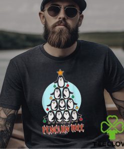 Cool Penguin Christmas Tree For Men Women Penguin Tree T Shirts Sweatshirt