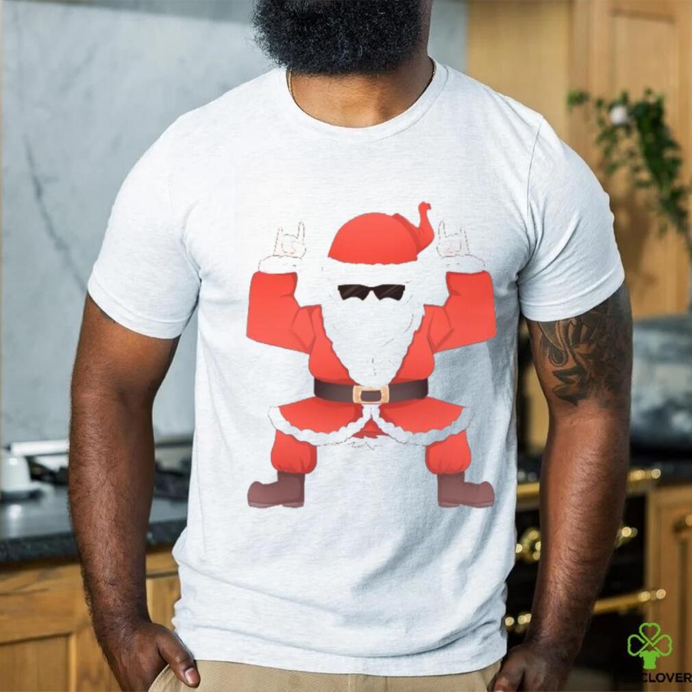 Cool Santa Claus Rock Heavy Metal Christmas Xmas Gift Shirt Cool Santa Claus Rock Heavy Metal Christmas Xmas Gift Shirt