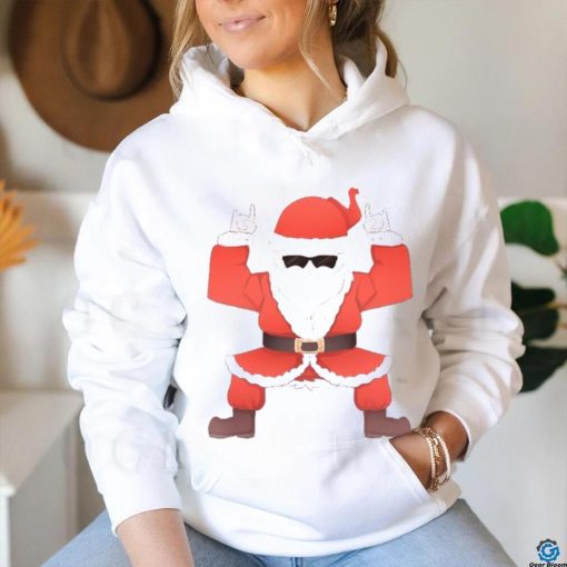 Cool Santa Claus Rock Heavy Metal Christmas Xmas Gift Shirt
