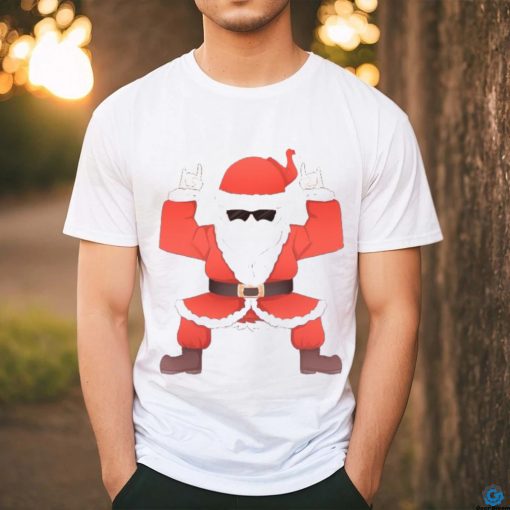 Cool Santa Claus Rock Heavy Metal Christmas Xmas Gift Shirt
