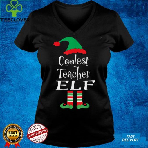 Coolest Teacher Elf Shirts Christmas Family Matching Group T Shirt