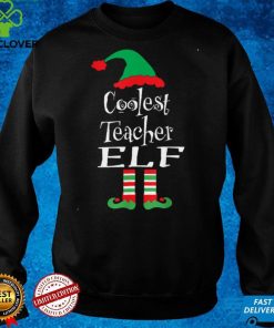 Coolest Teacher Elf Shirts Christmas Family Matching Group T Shirt