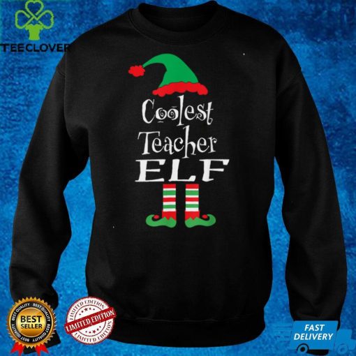 Coolest Teacher Elf Shirts Christmas Family Matching Group T Shirt