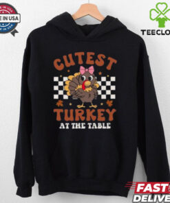 Coolest Turkey At The Table, Thanksgiving Turkey T Shirt