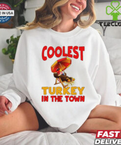 Coolest Turkey in town Happy Thanksgiving 2024 shirt