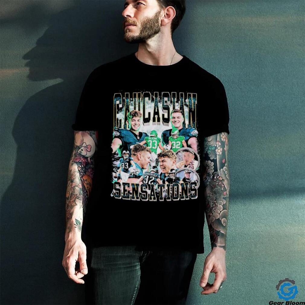 Cooper DeJean And Reed Blankenship Caucasian Sensations Philadelphia Eagles Philly T shirts Cooper DeJean And Reed Blankenship Caucasian Sensations Philadelphia Eagles Philly T shirts