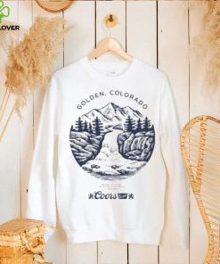 Coors Banquet Beer Golden Colorado Mountains Logo Shirt