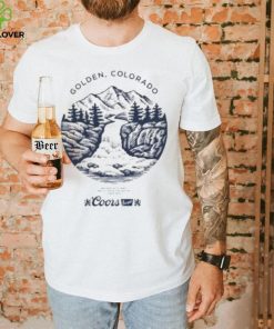 Coors Banquet Beer Golden Colorado Mountains Logo Shirt